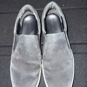 Vince Men's Gray Slip-On Loafers fletcher - size 9M 42.5